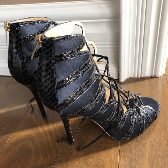 Jimmy Choo Lace Up Heels - Picture 2 of 6